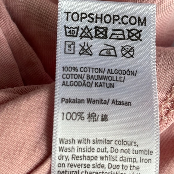 Topshop Pink London Cropped Tee - Picture 8 of 8